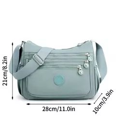 Impermeável Nylon Crossbody Shoulder Bag para Mulheres, Messenger Bags, Ladies Handbag - loja online