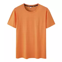 Camiseta extragrande manga curta masculina, secagem rápida, gola redonda, grande, tamanho grande, 5XL, 6XL