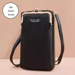 Imagem do Buylor-Bolsa de couro feminina, tela sensível ao toque, bolsa para celular, bolsa de ombro pequena, macia, feminina, barata, transversal