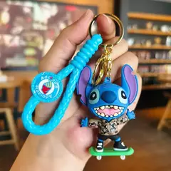 Anime disney figura vilão malévola a rainha má cruella silicone chaveiro saco chaveiro pingente crianças brinquedo presentes de aniversário