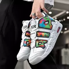 Imagem do Sapatos respiráveis para homens Tênis de corrida de maratona, tênis de basquete ao ar livre, calçados esportivos casuais tamanho grande, inverno