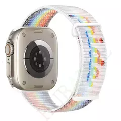 Correia de Nylon Loop para Apple Watch Band, Smart Belt Bracelet, iWatch Ultra, 40mm, 44mm, 45mm, 42mm, 41mm, 38mm, 49mm, 8, 7, 6, SE, 5, 4, 3 - loja online