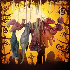 Halloween Realistic Bat Simulation Bat, Mouse Sangrento Falso, Mão quebrada, Material complicado, Decoração de festa de Halloween, Decoração da casa assombrada - comprar online