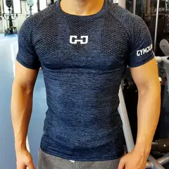 Esporte de secagem rápida camiseta masculina, manga curta apertada, camiseta masculina de compressão ginástica, camiseta musculação, fitness - Wolf Magazine