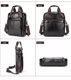 Westal Couro Genuíno Crossbody Messenger Bag, Sacos de Ombro dos homens, 13.3 "Laptop Pasta, Homem Bolsas, 8577 - loja online