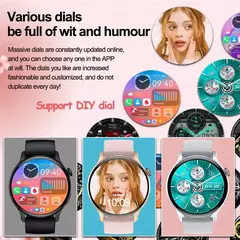 Smartwatch NFC para Mulheres, Smartwatch com Tela HD, Frequência Cardíaca, Rastreamento GPS, Chamadas por Voz, Huawei, Xiaomi, Novo, Senhoras, 466x466, 2022 - comprar online