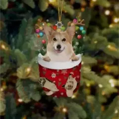 1 pçs enfeites de natal pendurado decoração presente bonito cão natal família pendurado árvore dos desenhos animados produto pingente personalizar h0o1 - comprar online