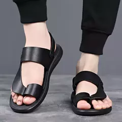 Sapatos de praia respirável secagem rápida masculina, sandálias para casa e exterior, tendência atlética da moda - loja online