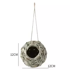 Ninho de pássaros tecido decorativo ao ar livre, Bird Cage Grass Egg Cage, Ninho de papagaio suspenso, Casas para quarto de estimação, Novo, 2024 - comprar online