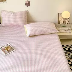 Folha de cama grade macia e confortável, lençol, adequado para quartos e convidados, excluindo fronhas, 1pc