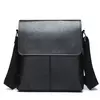 Bolsa crossbody impermeável para homens, cor sólida, grande capacidade, pasta portátil, armazenamento de couro PU, sacos de ombro, meninos
