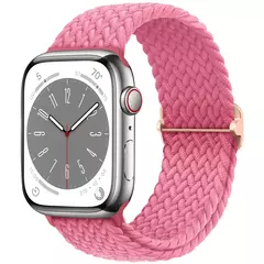 Bracelete Solo Trançado para Apple Watch, Band para iWatch Series 8, 9, 3, SE, 5, 6, 7, Ultra 2, Correia, 44mm, 40mm, 45mm, 49 milímetros, 41 milímetros, 45 milímetros - loja online