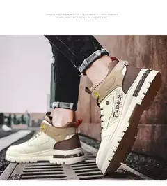 Tênis casual vulcanizado masculino, sola macia, tênis esportivo para caminhada, ao ar livre, masculino, outono