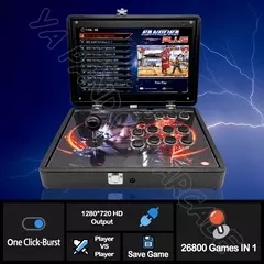 2023 pandora arcade caixa console de videogame 26800 em 1 dobrável mini máquina de jogo arcade gabinete bartop 720p tela hd