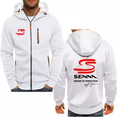Ayrton Senna-Casaco com capuz de lã extragrande masculino, moletom de algodão luxuoso, marca quente - comprar online