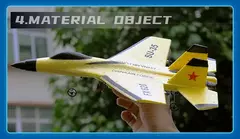 Imagem do Avião de combate de controle remoto para crianças, RC Foam Aircraft, SU-35 Plane, 2.4G Radio Control Glider, brinquedos para meninos