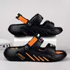 Sandálias casuais masculinas, sandálias originais, sapatos de praia de alta qualidade, tendência verão, 2021