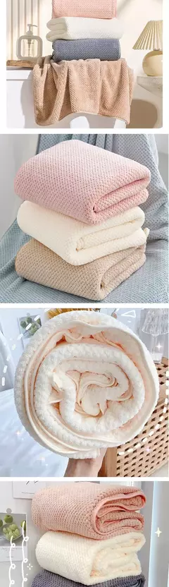 Grosso Coral Velvet Toalha de Banho, Quick-Secagem Toalha Comfortbath, Macio, Super Grande, Absorvente, Alta Qualidade, 70x140cm - Wolf Magazine