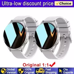 Samsung-Galaxy Smartwatch para homens e mulheres, monitoramento de saúde AMOLED, relógio impermeável, assistente de voz, chamada Bluetooth, relógio inteligente, 2022