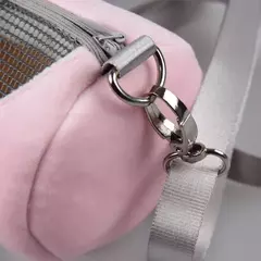 Saco de transporte de hamster gaiola para animais de estimação acessórios de corpo cruzado design de cilindro macio prático casa viagem portátil sacos de esquilo - loja online