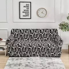 1pc flor impressa elástica capa de sofá antisuciedad elastano capa protetor de móveis para o quarto escritório sala estar decoração casa - comprar online