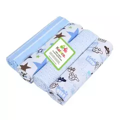 Cobertor de flanela super macio do bebê recém-nascido, cobertores do bebê, recebendo lençol, 100% algodão, nova cor, 76x76cm, 4pcs por pacote
