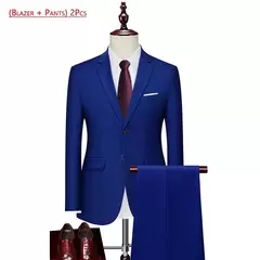 Terno monocromático de três peças masculino, vestido de noiva monocromático para noivo, colete e calça, marca de luxo, negócios formais, 14 cores, M-6XL
