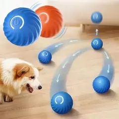 Bola de brinquedo inteligente para cachorro, brinquedo interativo eletrônico para animais de estimação, bola móvel, usb, movimento automático, saltando para filhote de cachorro, presente de aniversário, produtos para gatos