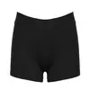 CIBBAR-Calças curtas magras de cintura alta para mulheres, shorts de fitness pretos, streetwear chique, flads casuais, quentes, coreanos, Y2K