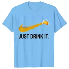 Imagem do Camiseta de manga curta masculina preta, camiseta de cerveja engraçada, tops de rua, roupas novas da moda, verão