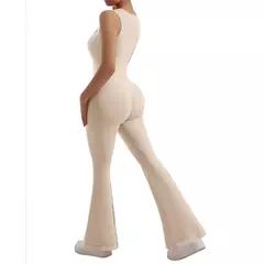 Macacão feminino roupa de uma peça sem mangas o-pescoço bodysuit macacão casual streetwear roupas femininas esportivas na internet