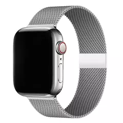 Imagem do Milanese Loop Band para Apple Watch, Pulseira de Metal, Pulseira, Ultra, 49mm, 45mm, 44mm, 41mm, 40mm, iWatch Series 9, 8, 7, 6, 5, 4, 3, SE