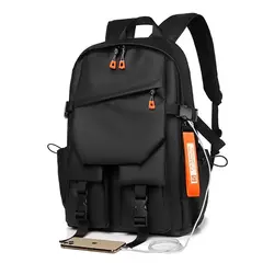 Mochila Masculina Impermeável para Laptop, Bolsa de Viagem de Alta Capacidade, Mochilas Escolares Masculinas, Alta Qualidade, Moda Luxo, 15.6