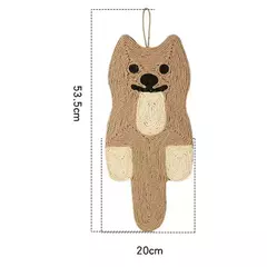 Imagem do Gato scratcher sisal esteira placa raspador de gato para afiar unhas gatos árvore ratos forma gato arranhando produtos para animais de estimação brinquedos do gato