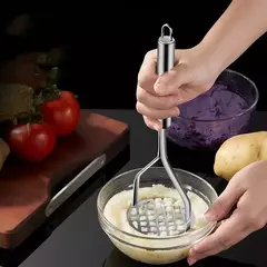 Masher De Imprensa De Lama De Aço Inoxidável Criativo, Purê De Suco, Triturador De Batatas, Ferramentas De Frutas Pusher, Gadget De Cozinha
