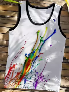 Imagem do Camisola regata havaiana masculina, camiseta sem mangas, festa na praia, fitness ao ar livre, estampa 3D palmeira, verão, novo, 2022