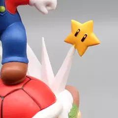 Super mario anime figura dos desenhos animados grande correndo mario bros anime estatueta de ação estátua pvc modelo coleção mesa boneca brinquedo presentes - comprar online