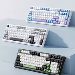 Imagem do Junta do Teclado Mecânico Aula F99, PBT, Sem Fio, Bluetooth, Personalização do Jogo, Hot Plug, Modo 3, 2.4g, 8000mAh