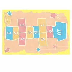 Tapete antiderrapante para jogos de desenhos animados para crianças, decoração de lar, baby crawling, meninos e meninas, cinza claro, jogo, enfeites infantis - Wolf Magazine