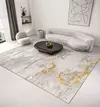 Tapete abstrato antiderrapante para sala de estar, decoração moderna, tapetes