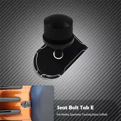 Universal motocicleta traseiro fender assento parafuso porca guia kit de montagem botão capa para harley dyna sportster xl touring flhr softail - comprar online