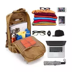 Classic Tactical Camouflage Nylon Backpack, Travel Sports Bag, Escalada ao ar livre, caça, pesca, caminhadas, 3P Pack - comprar online
