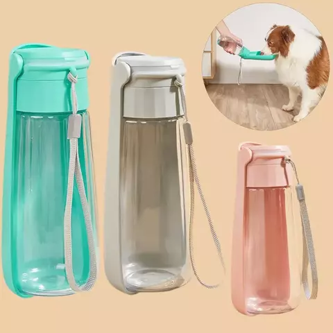 Garrafa de água para cães pequenos, médios e grandes, gatos, ao ar livre, portátil, à prova de vazamento, tigela para beber, labrador beagle, suprimentos para animais de estimação