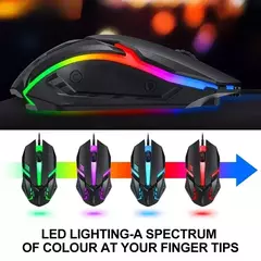 Kit de teclado e mouse para jogos RGB retroiluminado USB com fio teclado e mouse para computador combo 104 teclas para PC Gamer Laptop - Wolf Magazine
