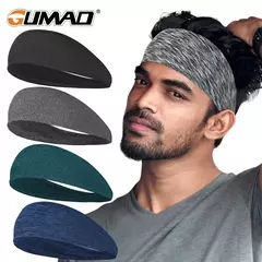 Elastic Absorbent Sports Headband para homens e mulheres, bandagem de cabelo, suor, corrida, fitness, ciclismo, corrida, tênis, ioga, academia - comprar online