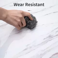 Waterproof Oil Proof Wall Adhesive Wallpaper, Marble Decor Sticker, Cozinha e Banheiro, Renovação Papel Decorativo, Largura 80cm - comprar online