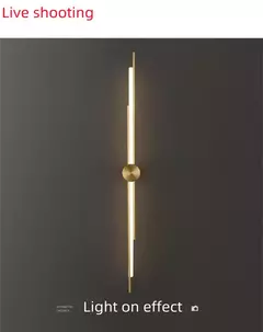 Todo o cobre de alta qualidade luxo 3 cor escurecimento led lâmpada de parede 85 265v controle remoto app pode ser escurecido para decoração de iluminação interna