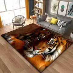 Tapete De Padrão De Tigre De Impressão 3D, Sala De Estar, Mesa De Sofá, Tapetes De Área Grande, Tapete De Porta De Entrada De Cozinha, Tapete De Varanda Do Corredor
