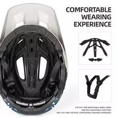 Batfox mtb capacete de ciclismo capacete de bicicleta integralmente moldado fox casco bicicleta mtb acessórios de mountain bike - comprar online