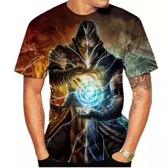Mortal Kombat 11 T-shirts impressas em 3D para homens e mulheres, roupas de rua grandes, Harajuku Tees, tops, roupas infantis, jogos de luta - Wolf Magazine